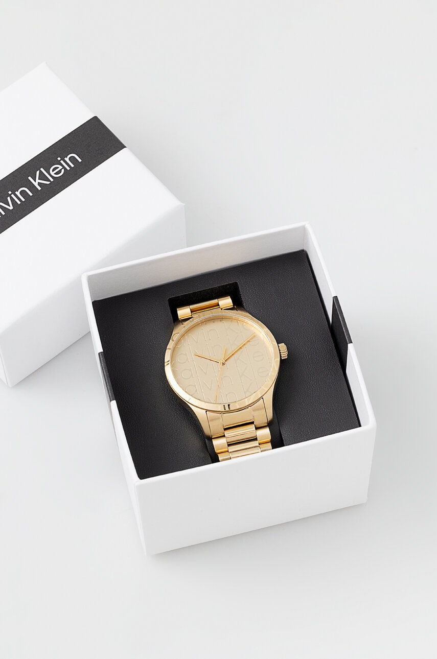 Ρολόι Calvin Klein χρώμα: χρυσαφί, 25200327 φωτογραφία