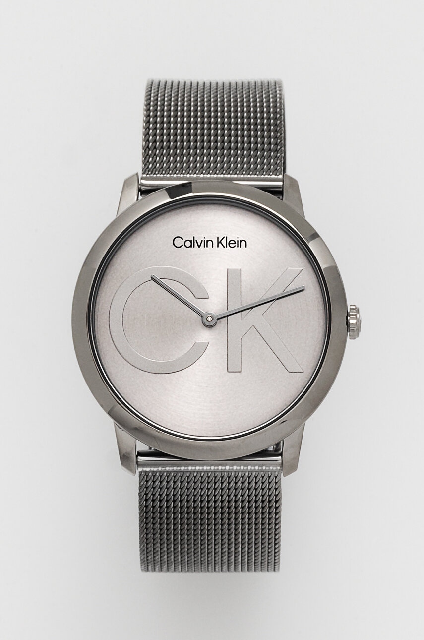 Levně Hodinky Calvin Klein šedá barva, 25300011