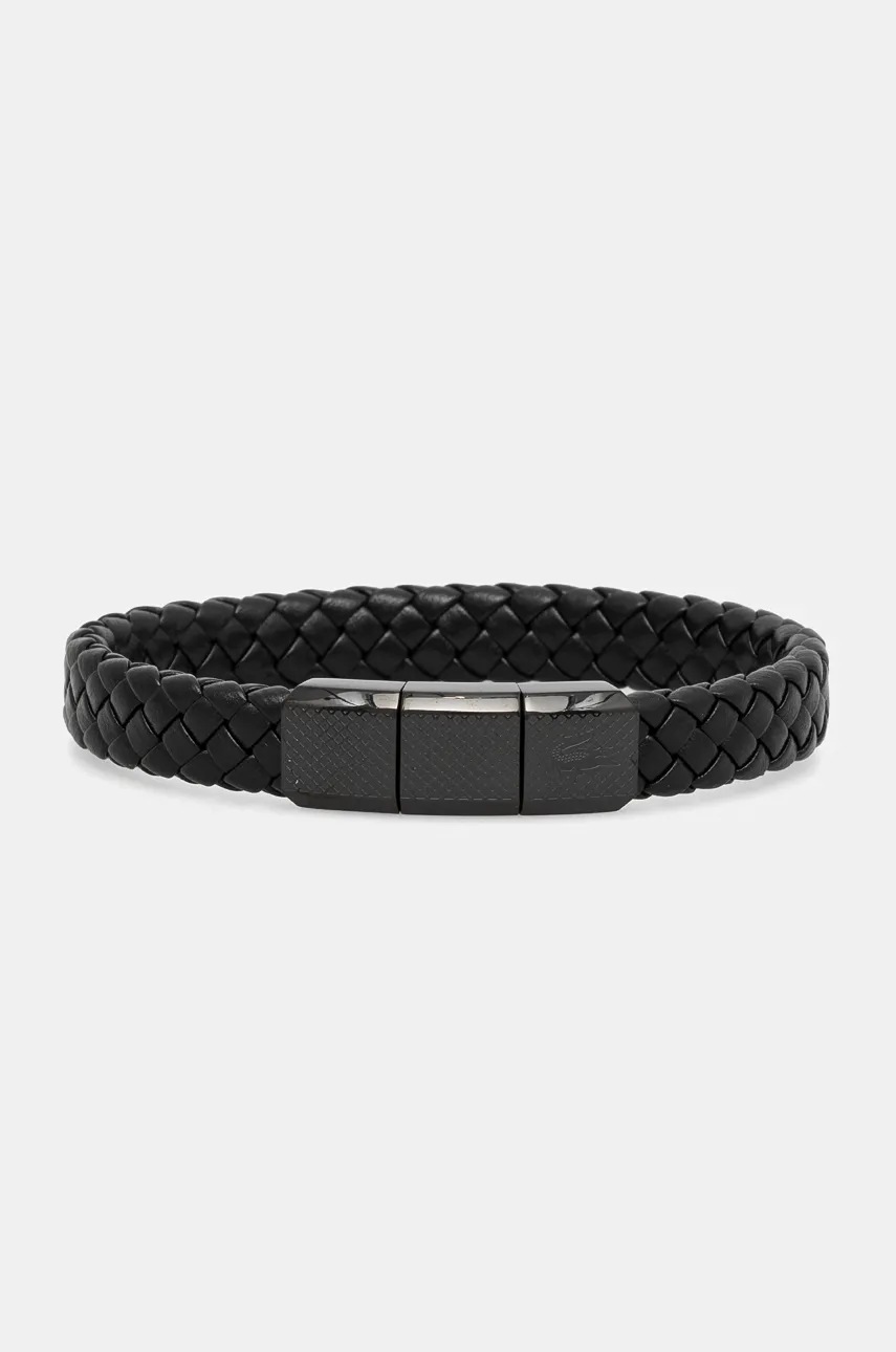 

Кожена гривна Lacoste мъжка 2040285, Черен