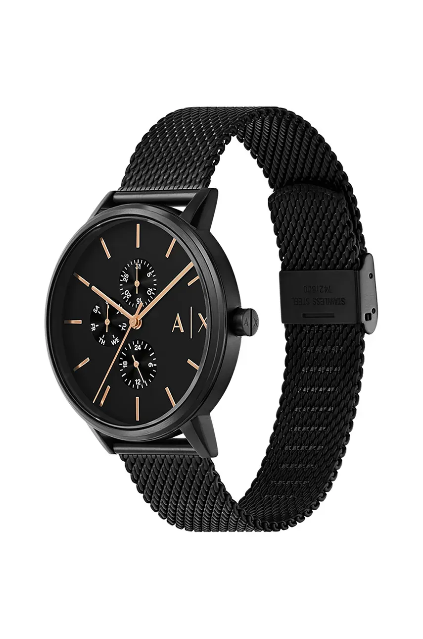 Часы и ожерелья Armani Exchange цвет чёрный AX7162SET Часы и ожерелья Armani Exchange цвет чёрный AX7162SET