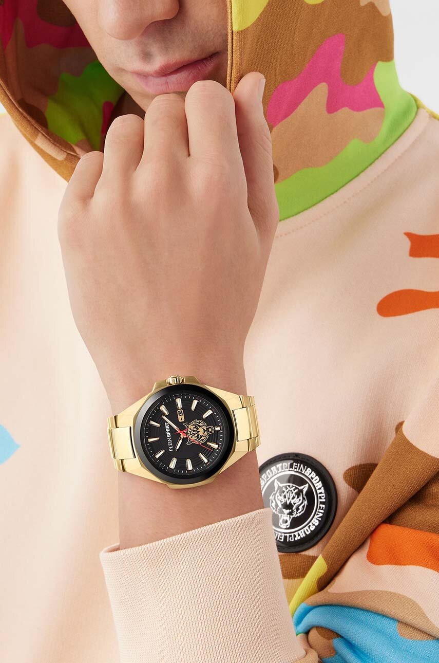 Ρολόι PLEIN SPORT χρώμα: χρυσαφί, PS7BA0824 φωτογραφία