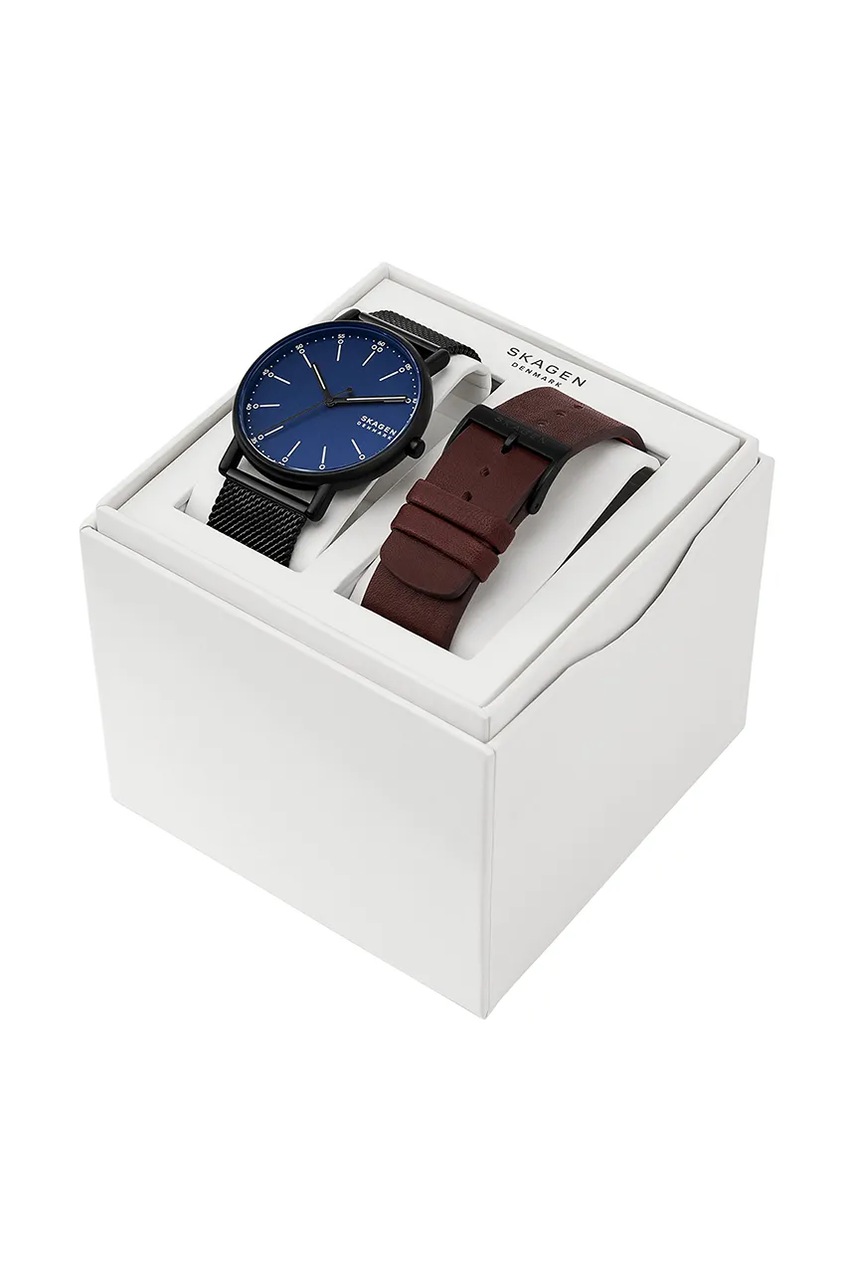 Ρολόι Skagen χρώμα: μαύρο, SKW6933SET φωτογραφία