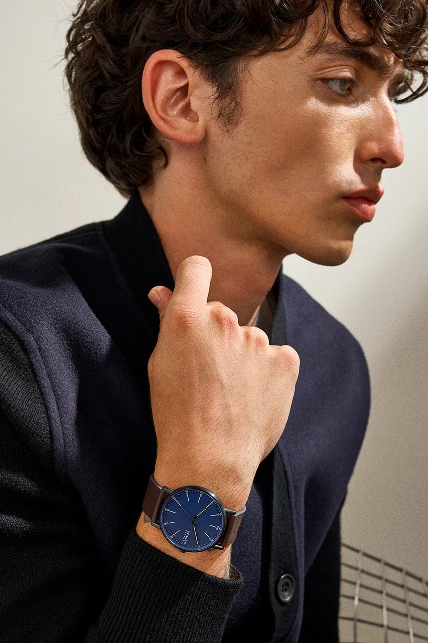 Ρολόι Skagen χρώμα: μαύρο, SKW6933SET φωτογραφία