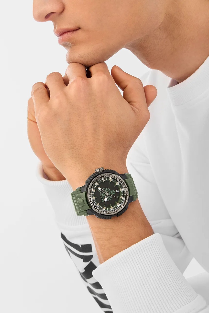 Ρολόι PLEIN SPORT χρώμα: πράσινο, PSEDA0524 φωτογραφία