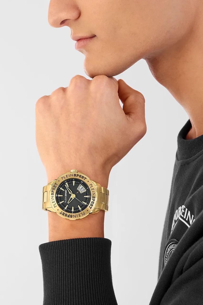 Ρολόι PLEIN SPORT χρώμα: χρυσαφί, PSGDA0924 φωτογραφία