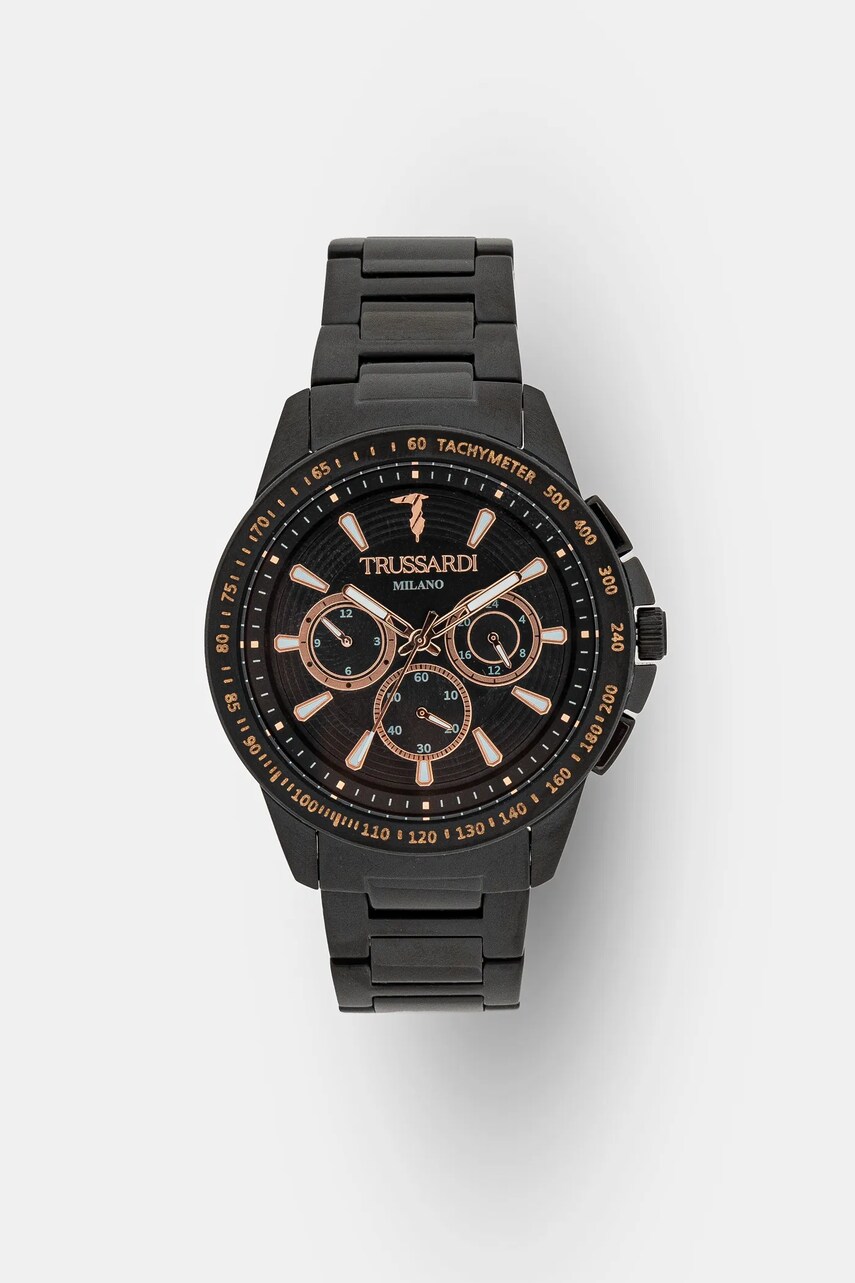 Trussardi ceas T-HAWK barbati, culoarea negru, R2453153002
