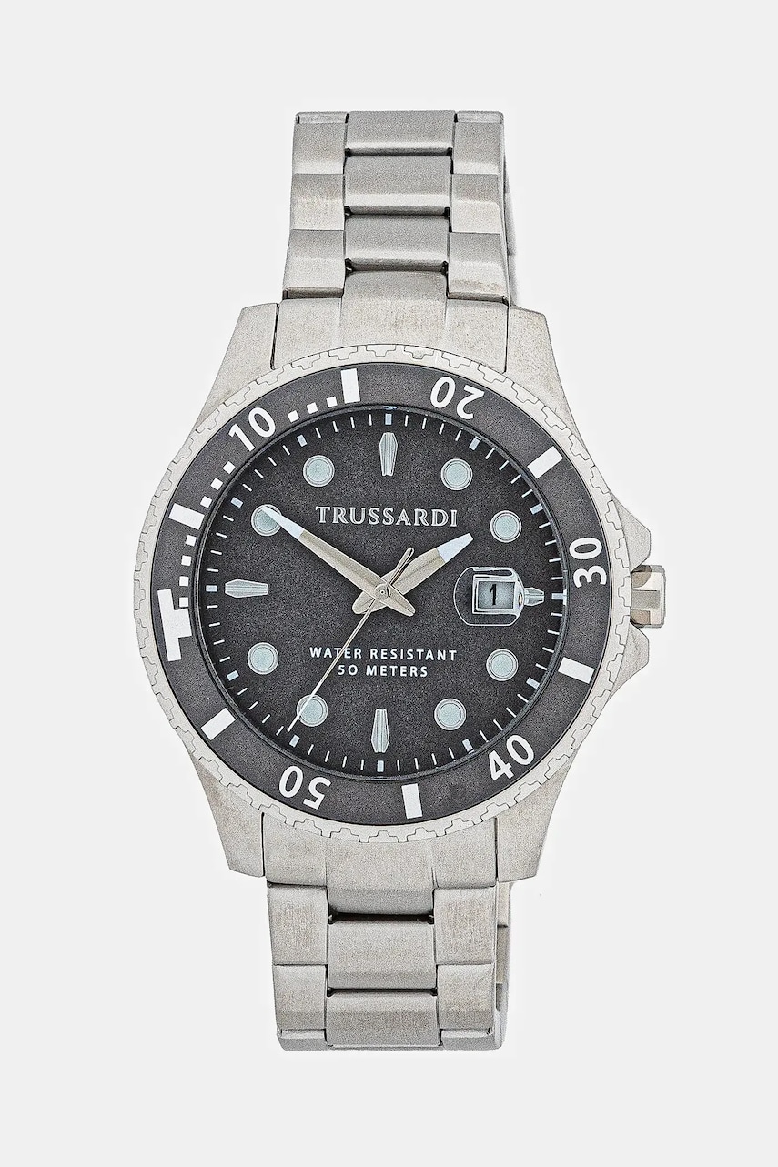 Trussardi ceas CITY LIFE barbati, culoarea argintiu, R2453169007