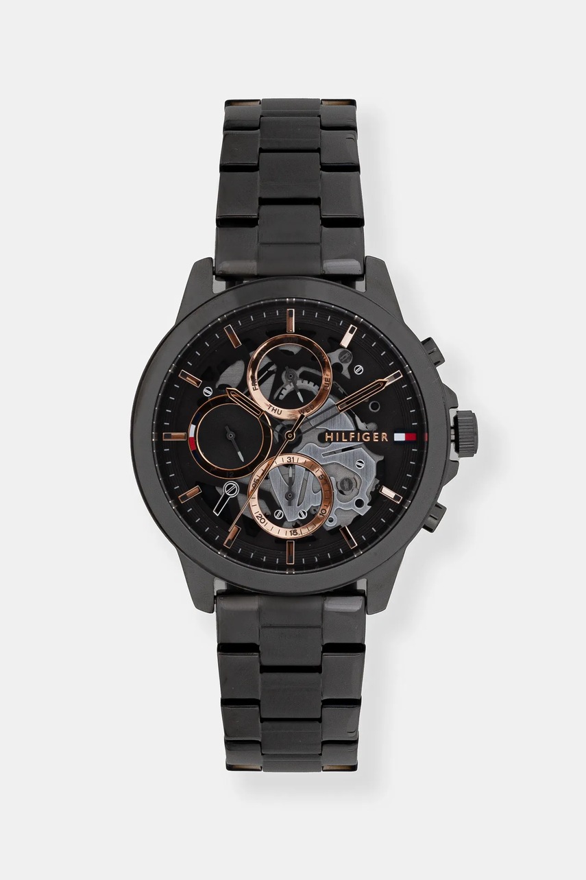 Levně Hodinky Tommy Hilfiger černá barva, 1710479