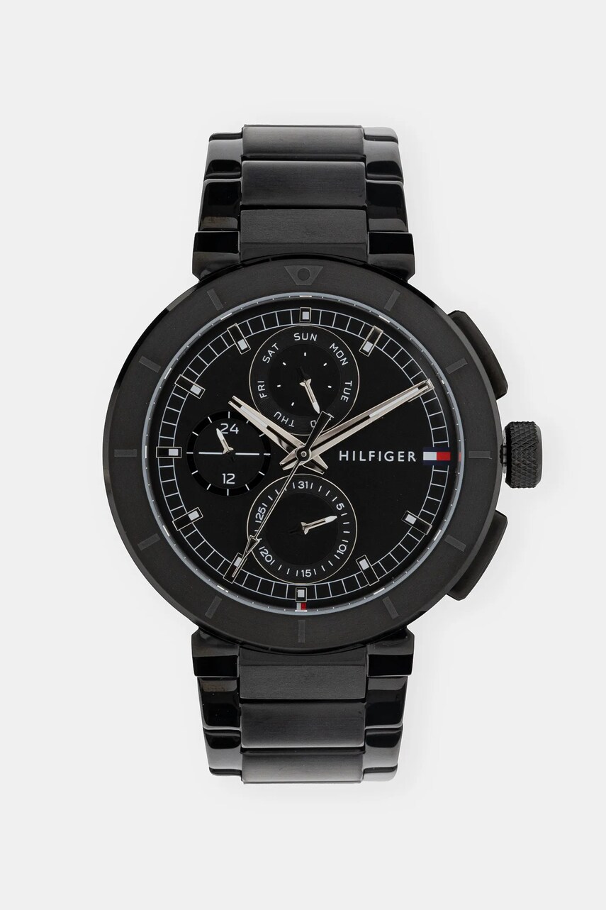 Levně Hodinky Tommy Hilfiger černá barva, 1792119