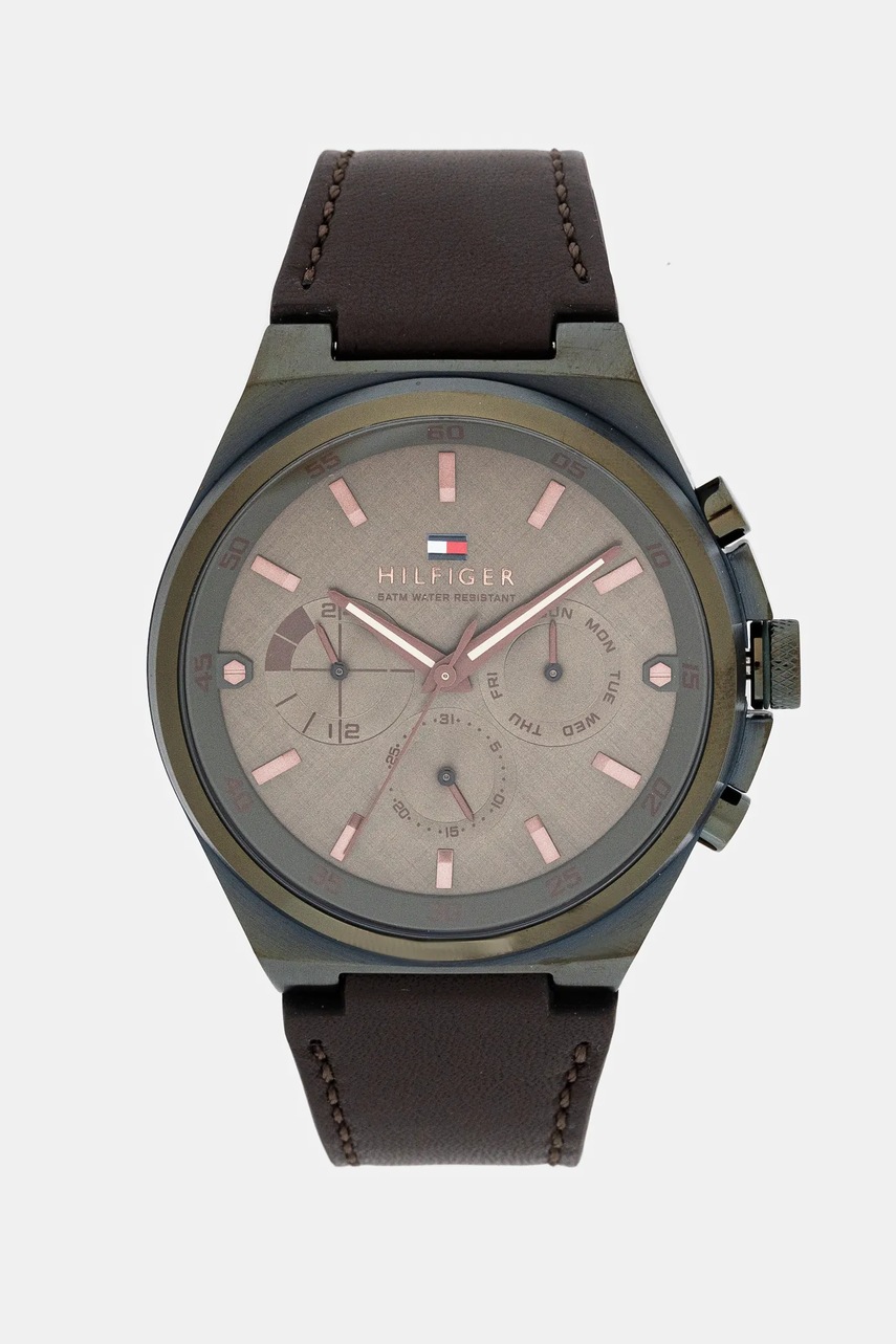 

Часовник Tommy Hilfiger мъжки в кафяво 1792085, Кафяв