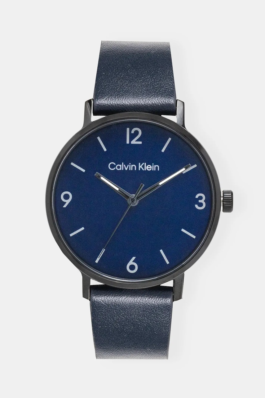 Levně Hodinky Calvin Klein tmavomodrá barva, 25200436