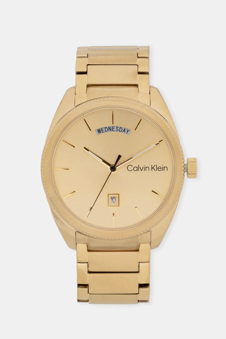 Levně Hodinky Calvin Klein zlatá barva, 25200447
