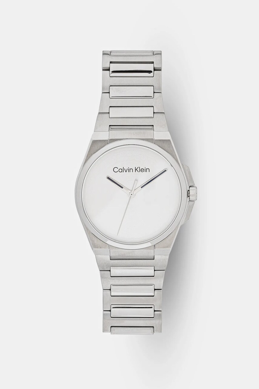 Levně Hodinky Calvin Klein stříbrná barva, 25200456