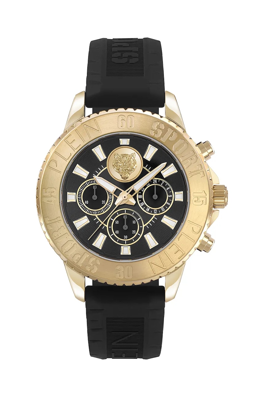 Levně Hodinky PLEIN SPORT Glam Chrono černá barva, PSMEA0224