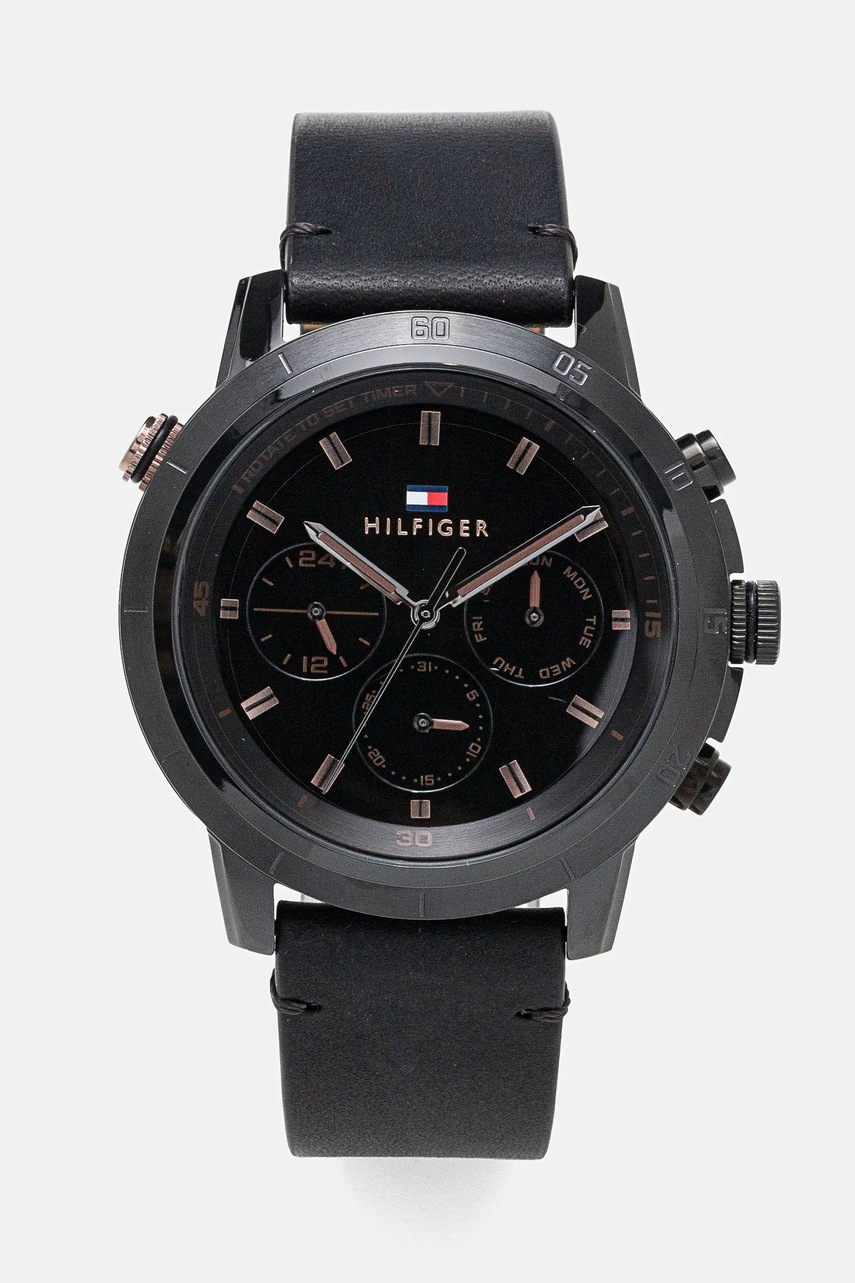 Levně Hodinky Tommy Hilfiger černá barva, 1792110