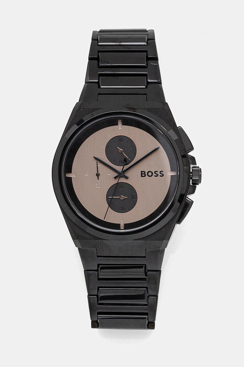 BOSS ceas bărbați, culoarea negru, 1514043