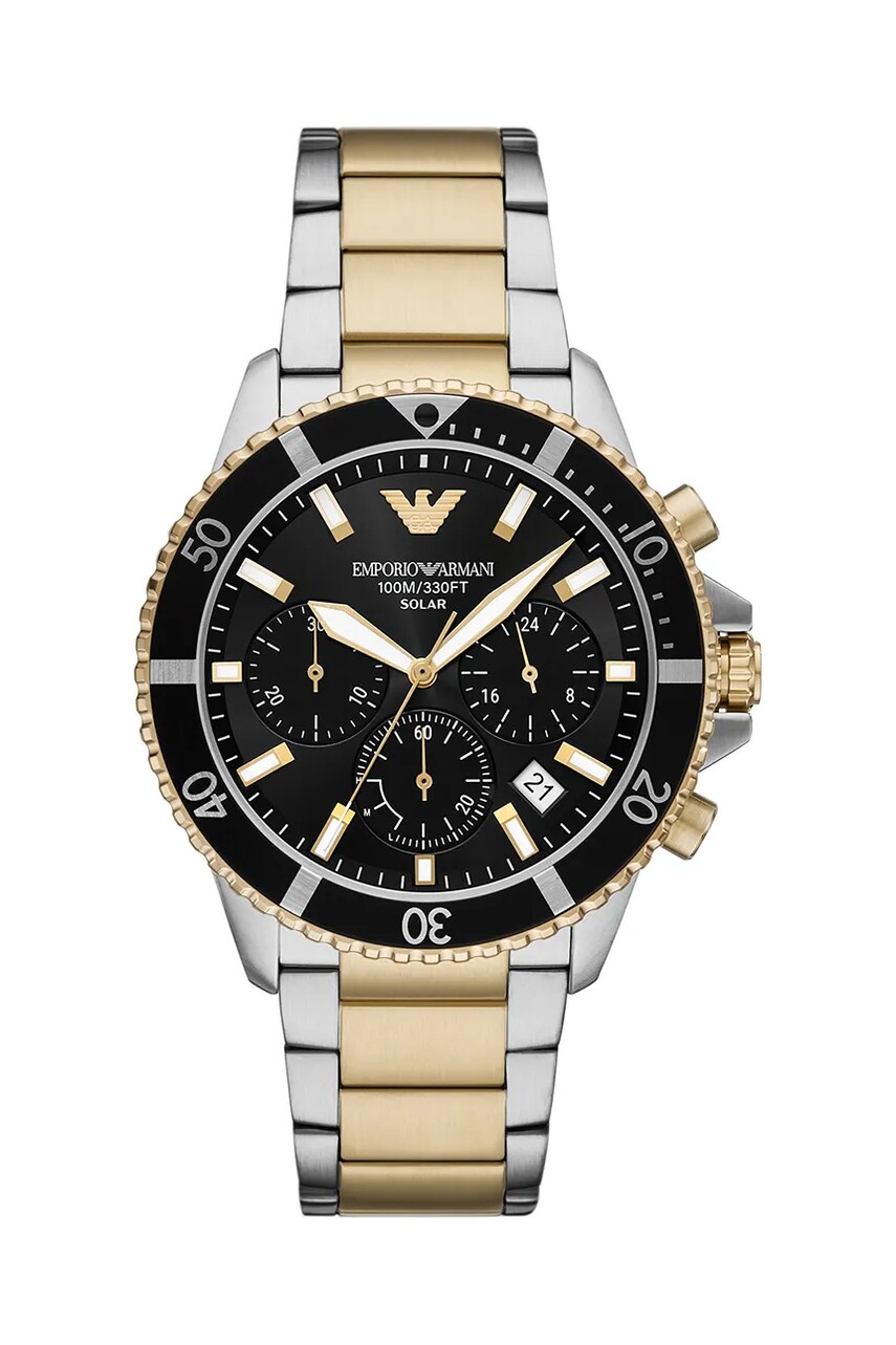 Levně Hodinky Emporio Armani WORLD EXPLORER zlatá barva, AR11680