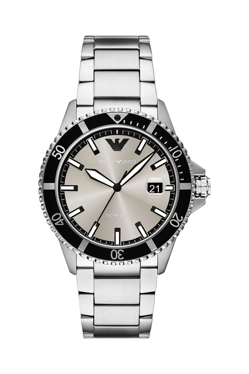 Levně Hodinky Emporio Armani WORLD EXPLORER stříbrná barva, AR11683
