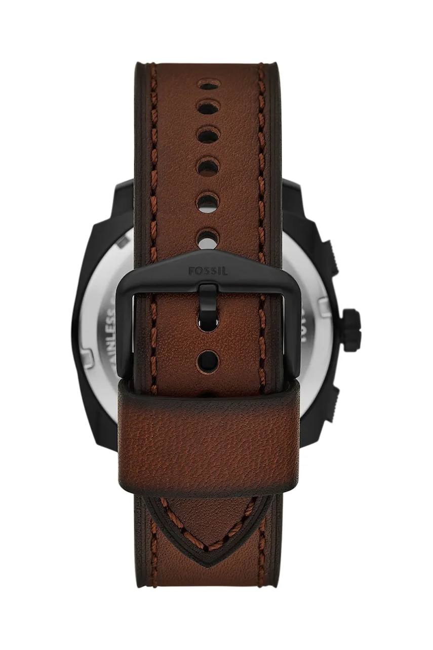 Часы Fossil MACHINE мужские цвет коричневый FS6101 Часы Fossil MACHINE мужские цвет коричневый FS6101