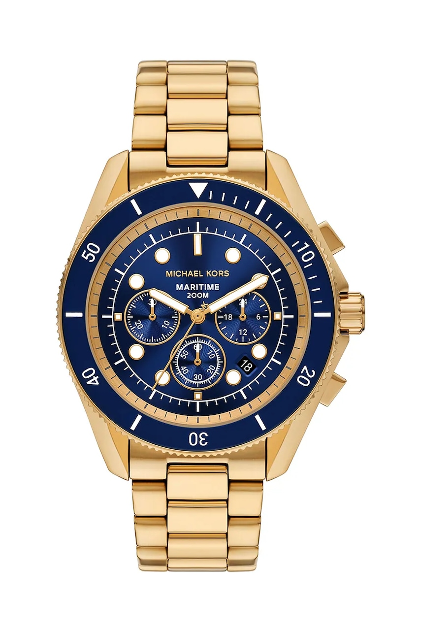 Michael Kors ceas MARITIME barbati, culoarea auriu, MK9202