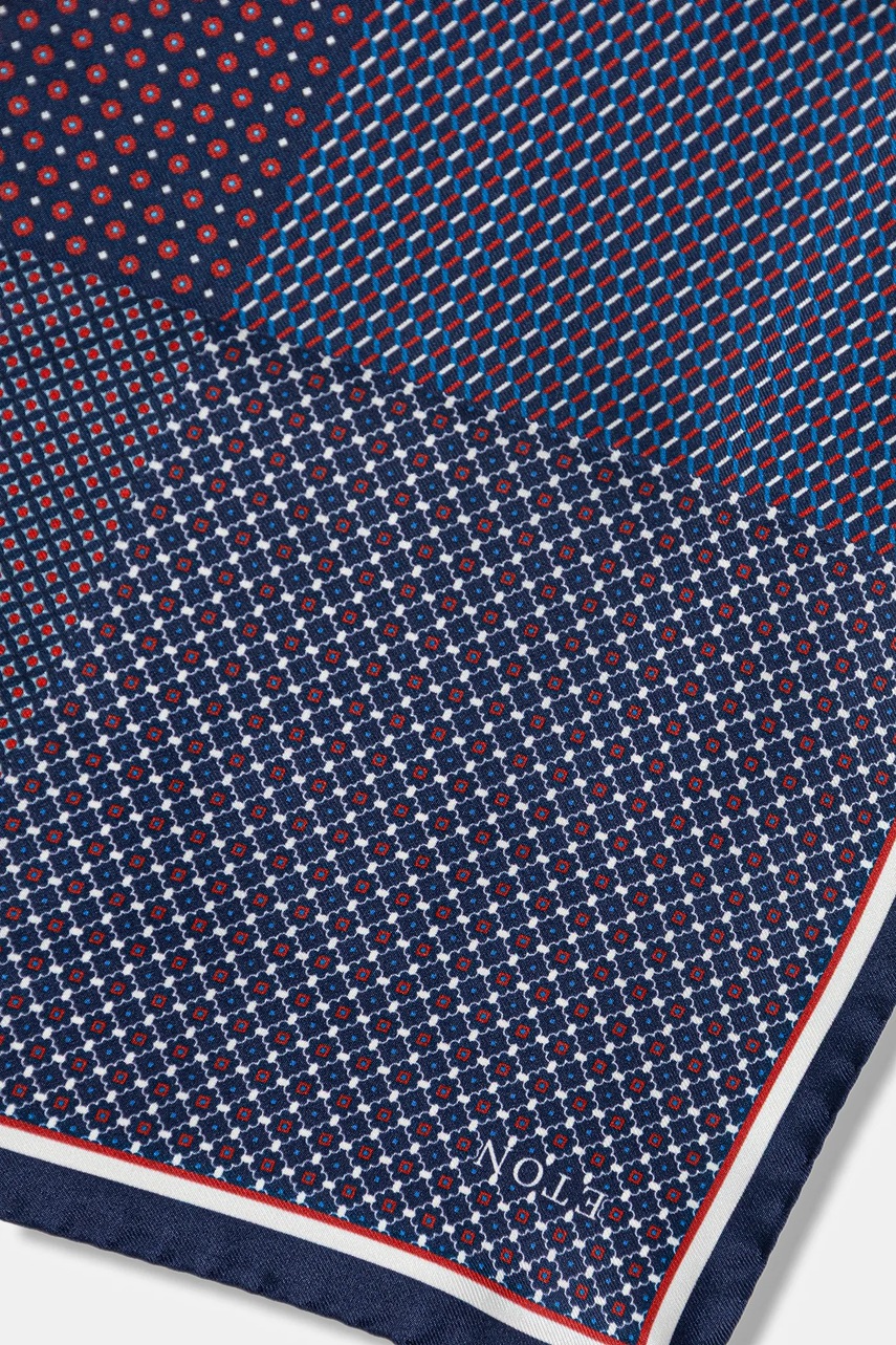 Μεταξωτό μαντήλι τσέπης Eton χρώμα: καφέ, 100012721 φωτογραφία