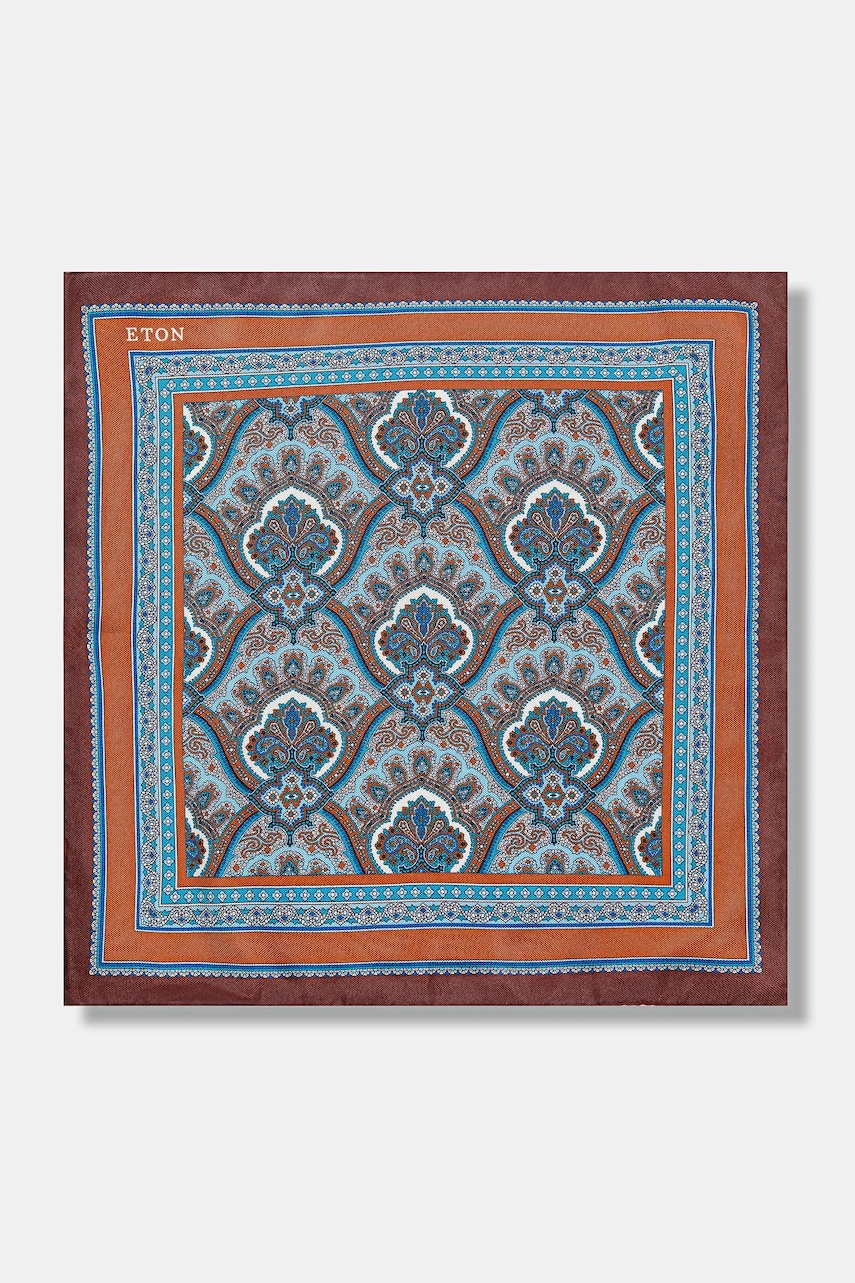 Eton batistă de buzunar de mătase culoarea roșu, A00031567