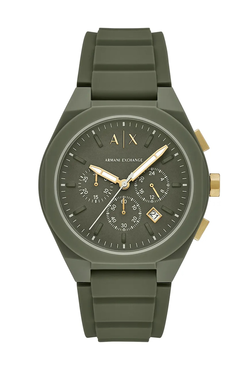 Levně Hodinky Armani Exchange pánské, zelená barva, AX4169