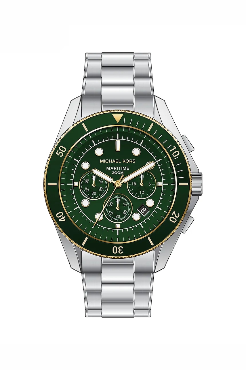 Levně Hodinky Michael Kors pánské, stříbrná barva, MK9215