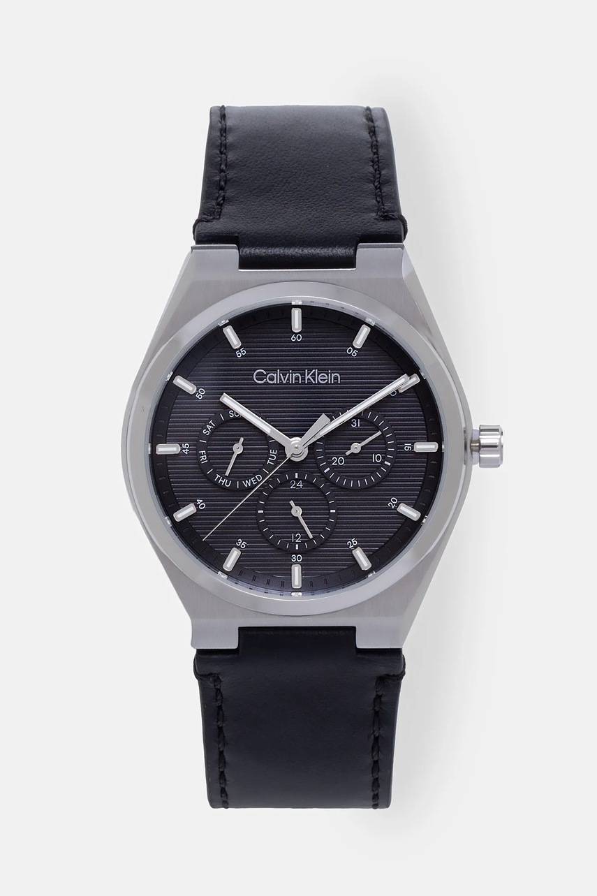 Levně Hodinky Calvin Klein pánské, stříbrná barva, 25200524