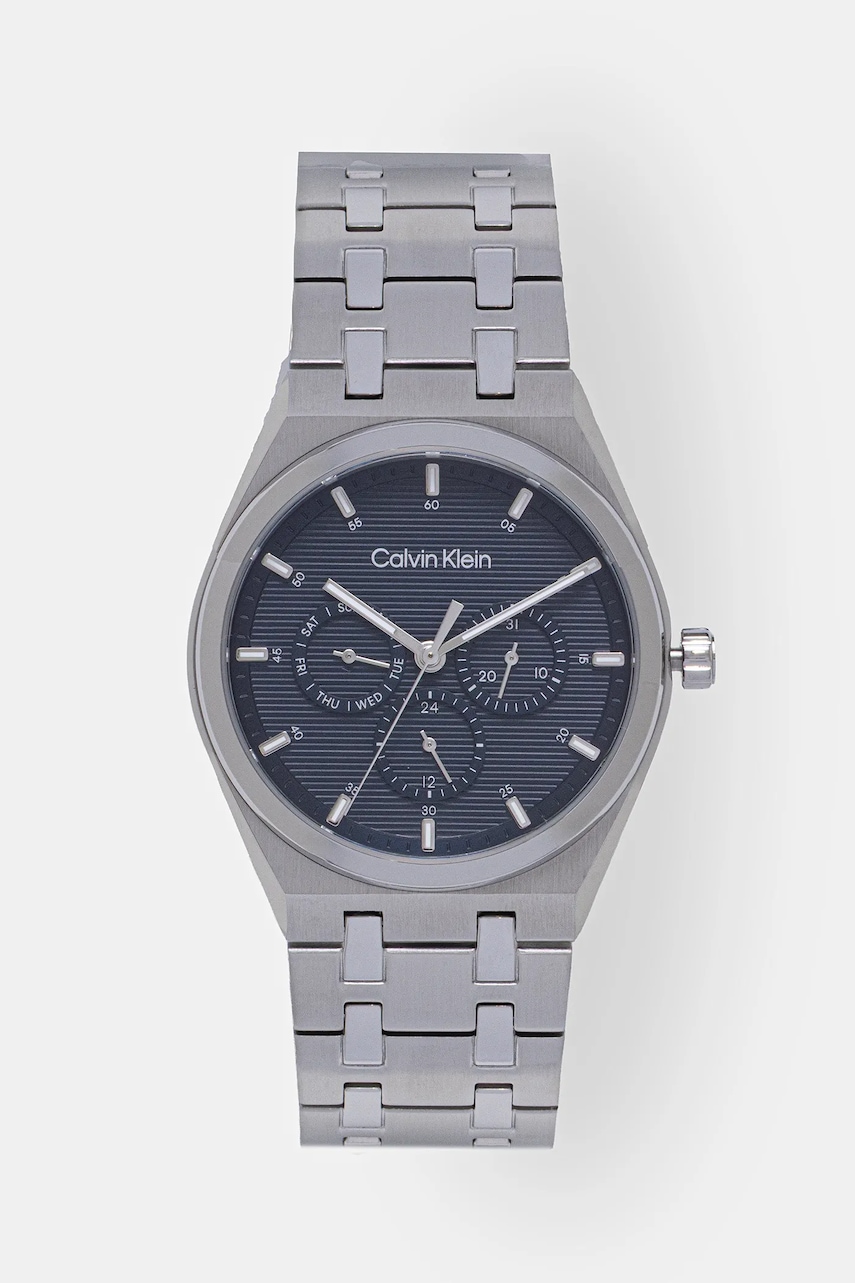 Levně Hodinky Calvin Klein pánské, stříbrná barva, 25200520