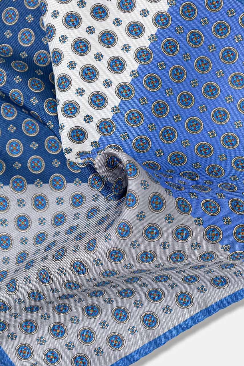 Μεταξωτό μαντήλι τσέπης Eton χρώμα: ναυτικό μπλε, A00030526 φωτογραφία