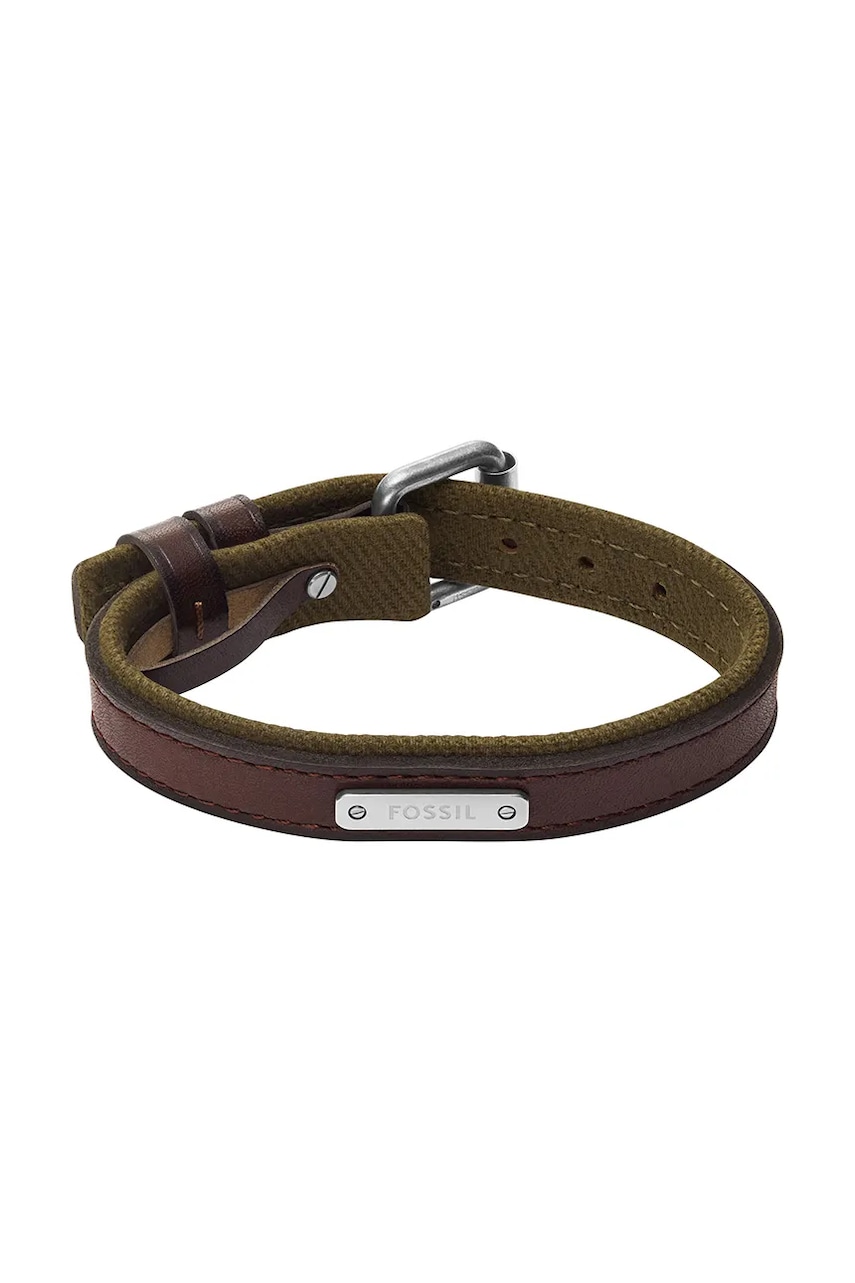 Fossil bratara barbati piele fara piatra Everett