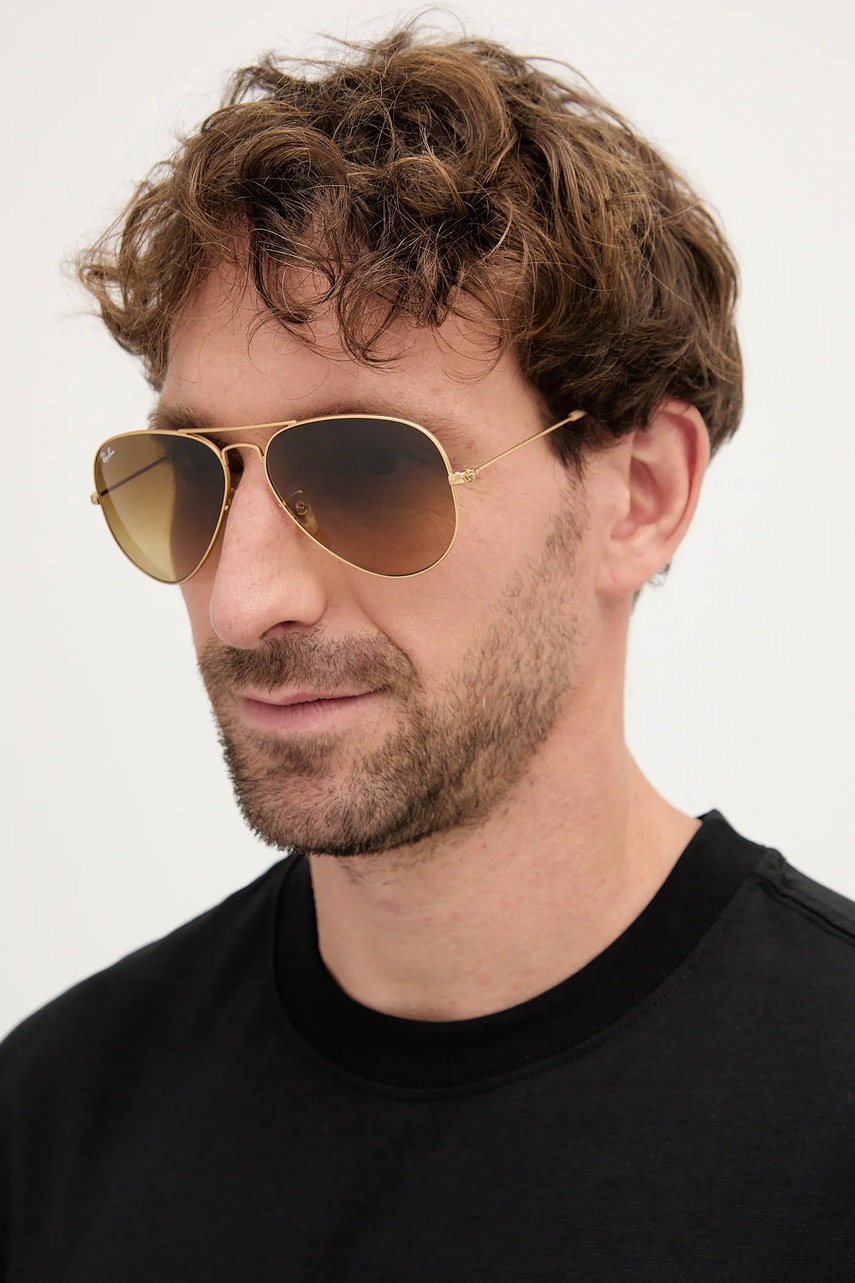 Ray-Ban ochelari Aviator Large Metal