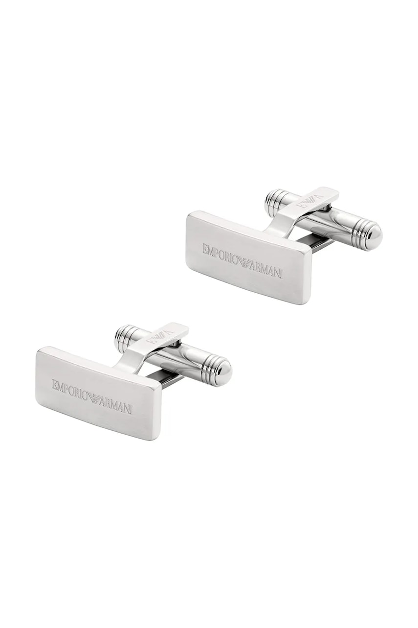 Emporio Armani butoni pentru bărbați, din oțel inoxidabil Eagle Logo