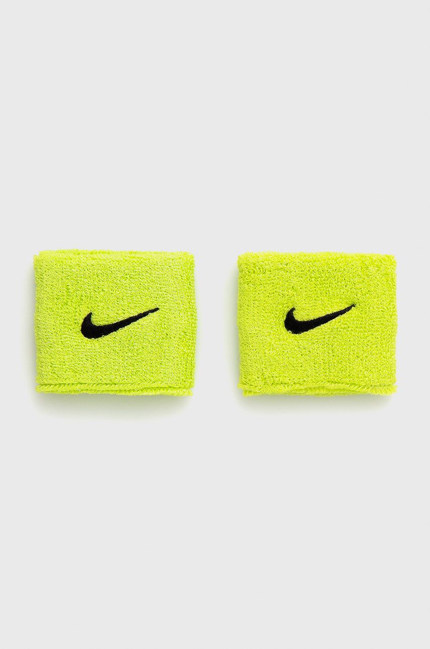 Pásek na zápěstí Nike zelená barva