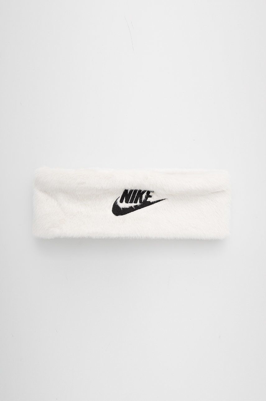 Levně Čelenka Nike bílá barva