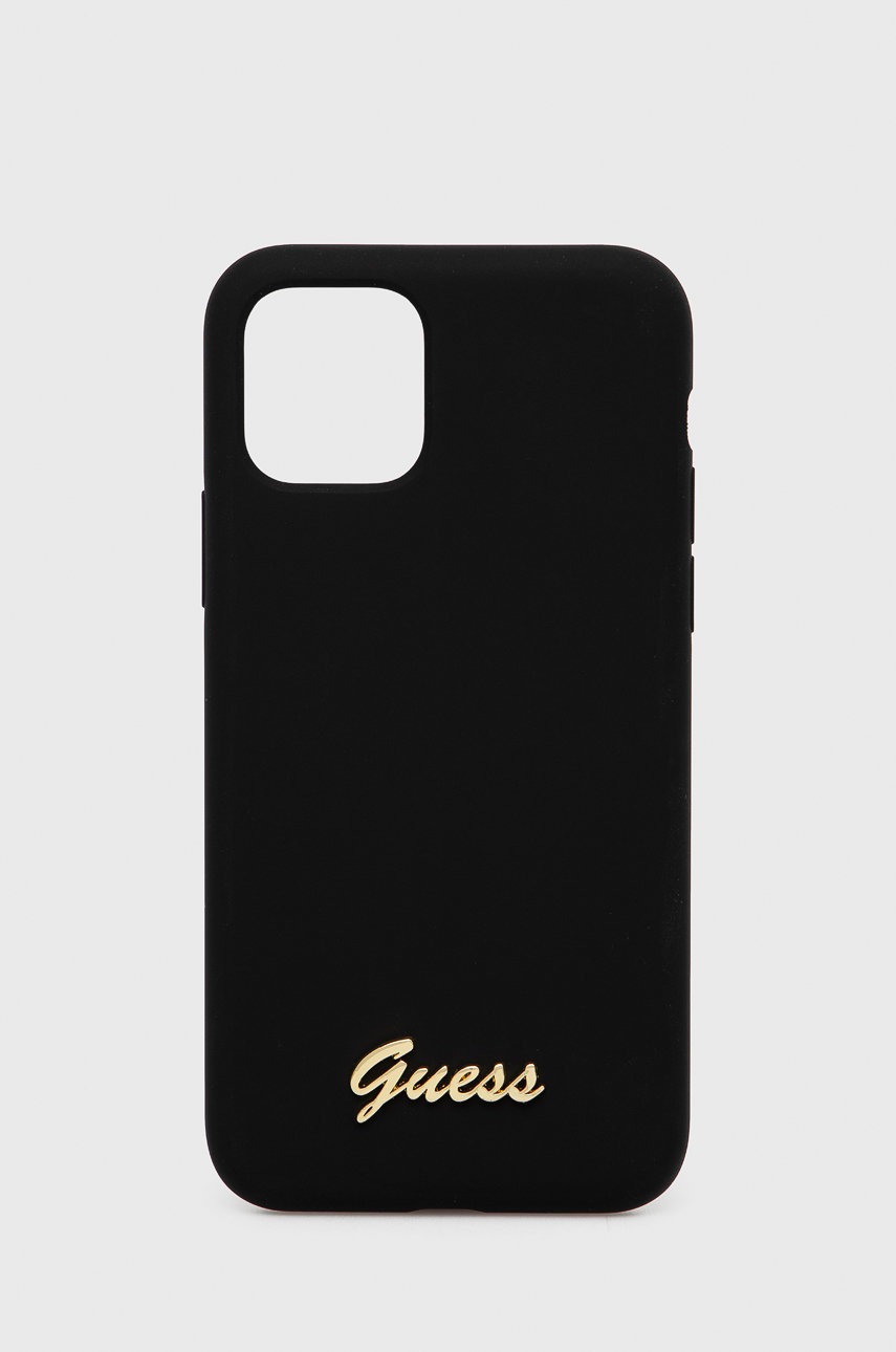 

Кейс за телефон Guess iPhone 11 Pro в черно, Черен