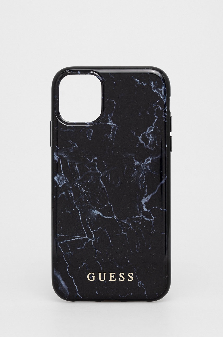 

Кейс за телефон Guess в черно, Черен