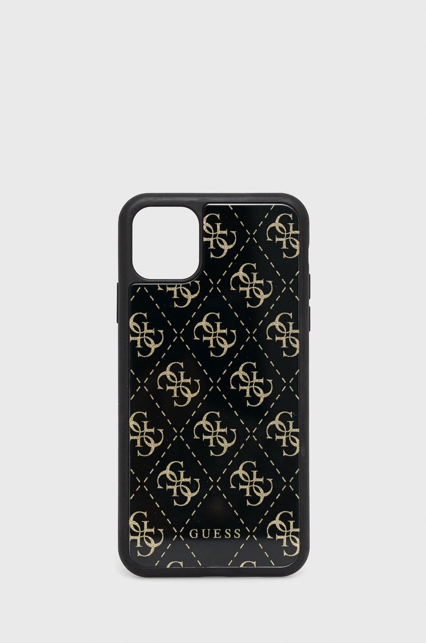 

Кейс за телефон Guess iPhone 11 Pro Max в черно, Черен
