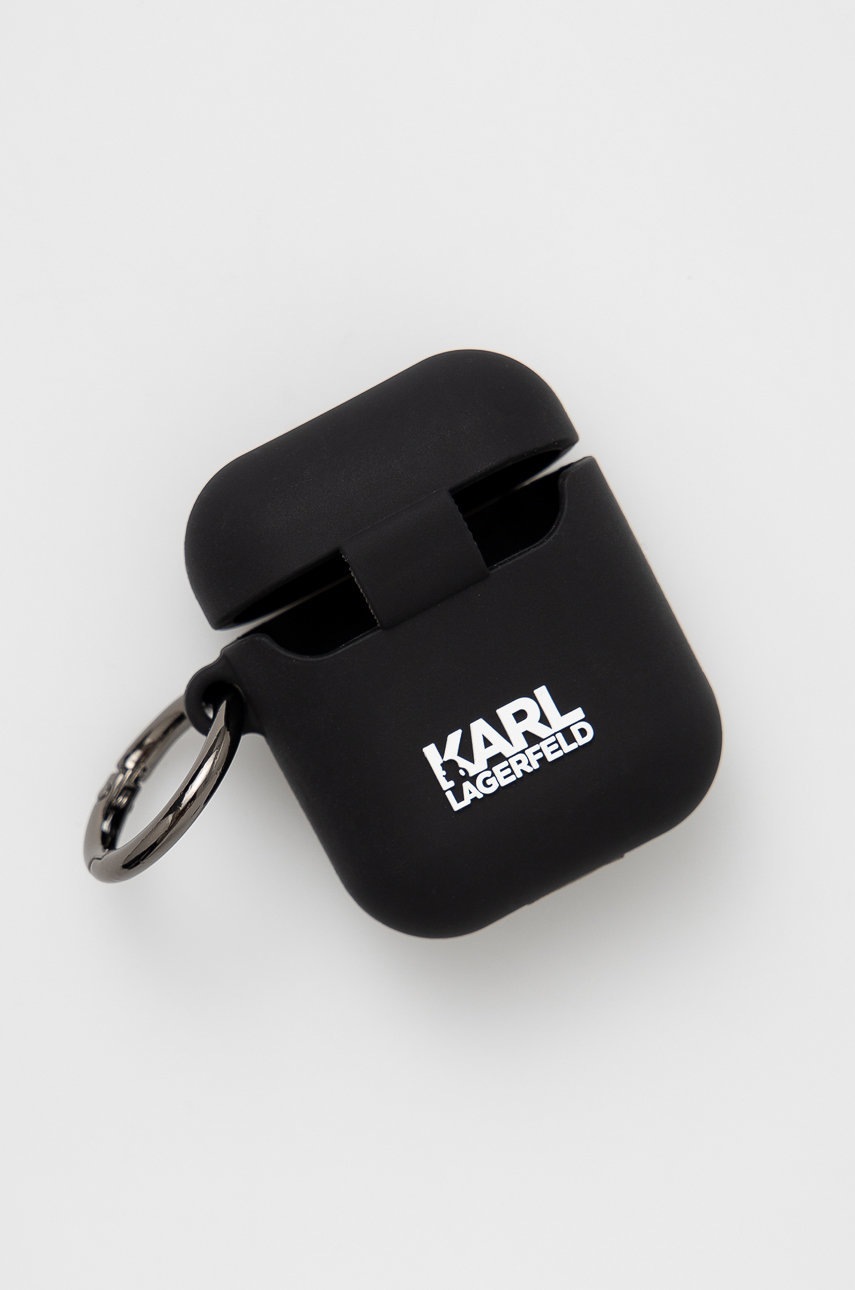 

Чохол для Airpods Karl Lagerfeld колір чорний