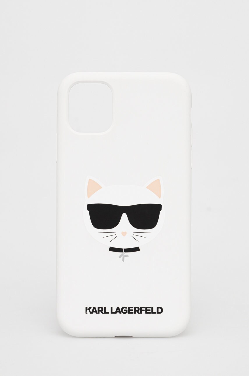 

Karl Lagerfeld - Кейс за телефон iPhone 11, Бял