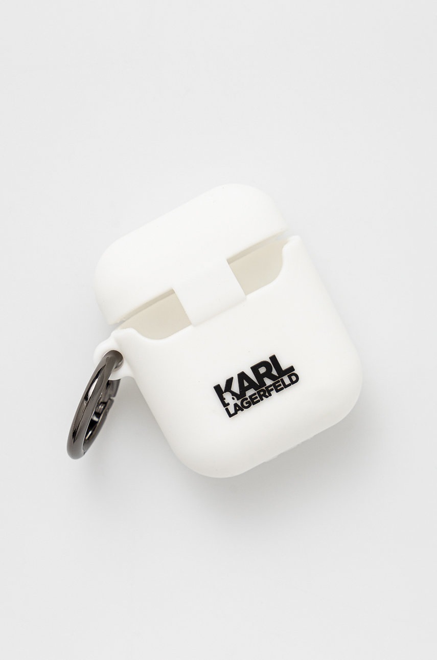 

Чохол для Airpods Karl Lagerfeld колір білий