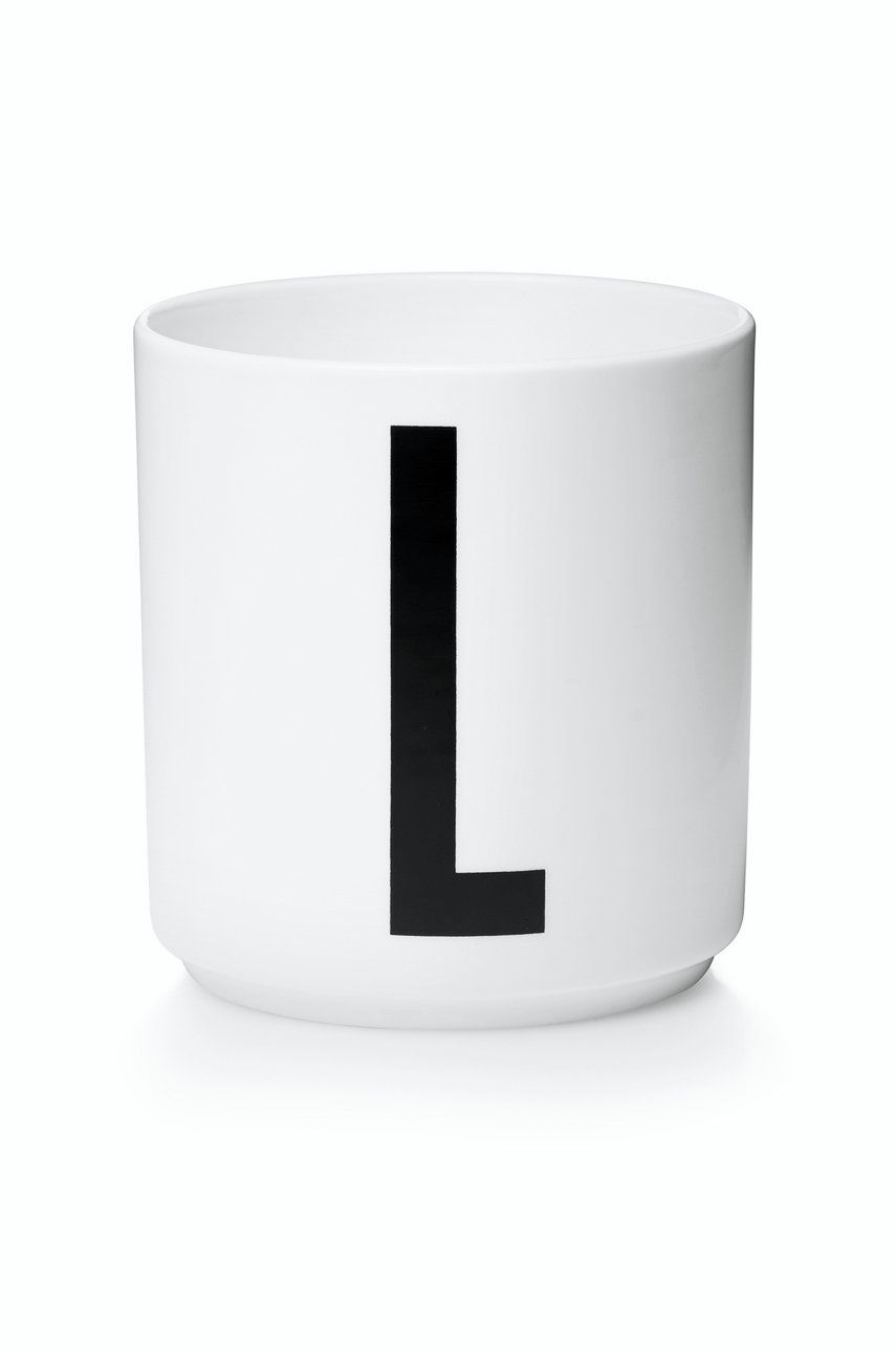 Značka Design Letters - Biely porcelánový hrnček Design Letters Personal L