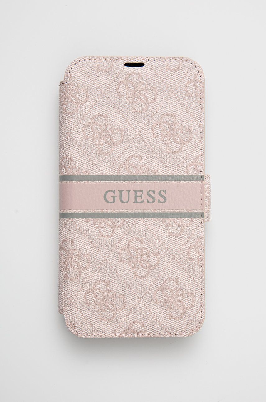 Puzdro na mobil Guess iPhone 13 ružová farba
