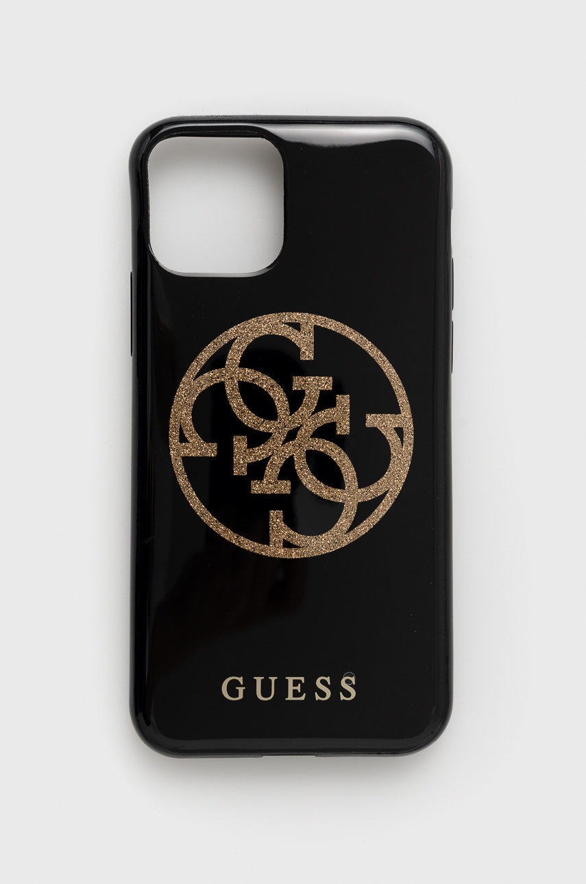 

Кейс за телефон Guess iPhone 11 Pro в черно, Черен