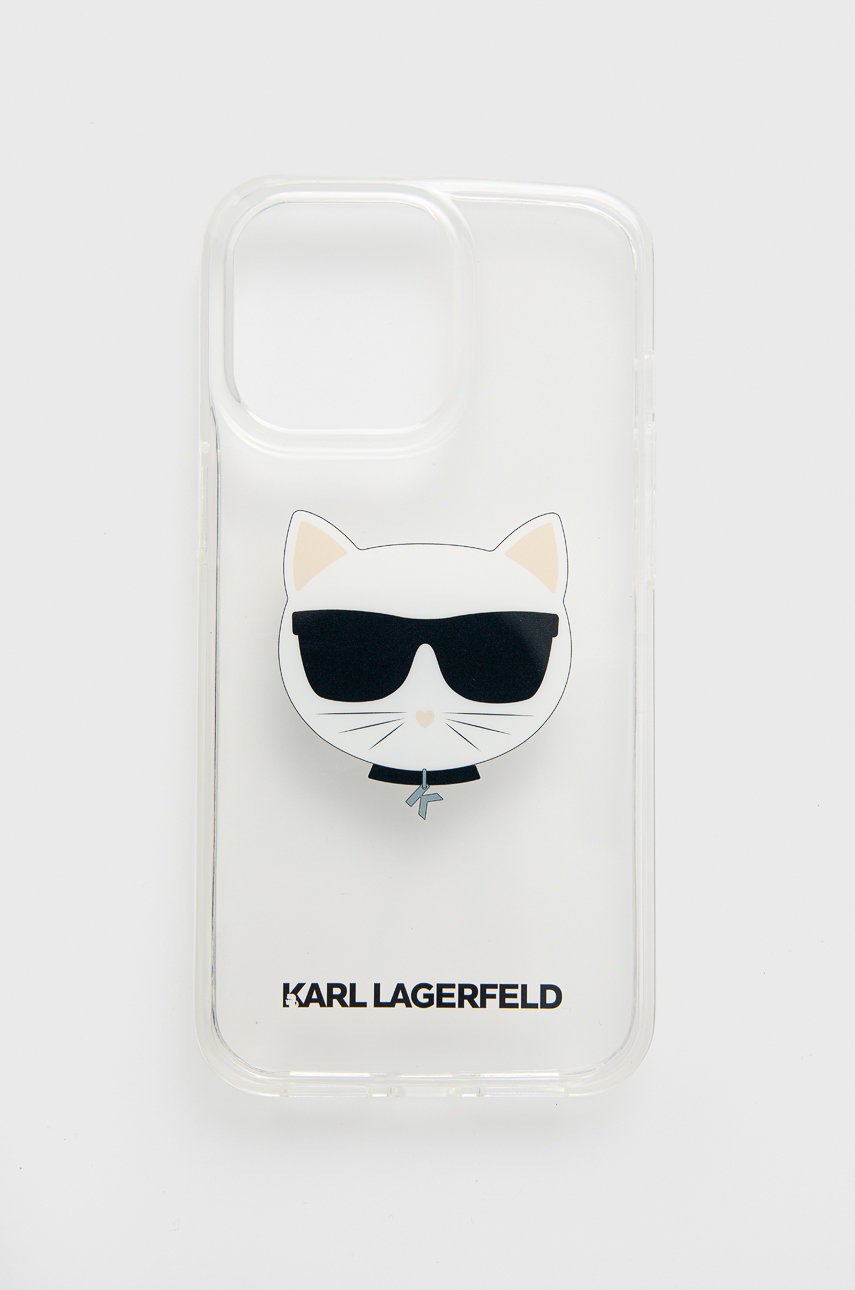 

Кейс за телефон Karl Lagerfeld iPhone 13 Pro в прозрачен цвят