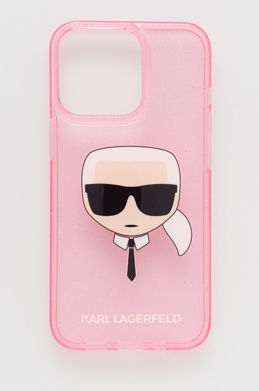 

Кейс за телефон Karl Lagerfeld iPhone 13 Pro в розово, Розов