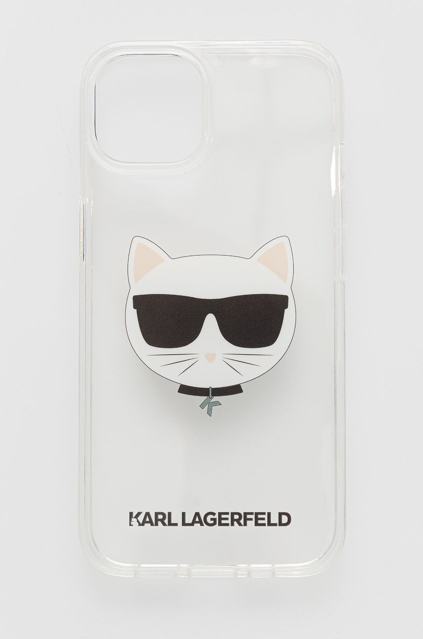 Karl Lagerfeld husă pentru telefon iPhone 13 culoarea transparent