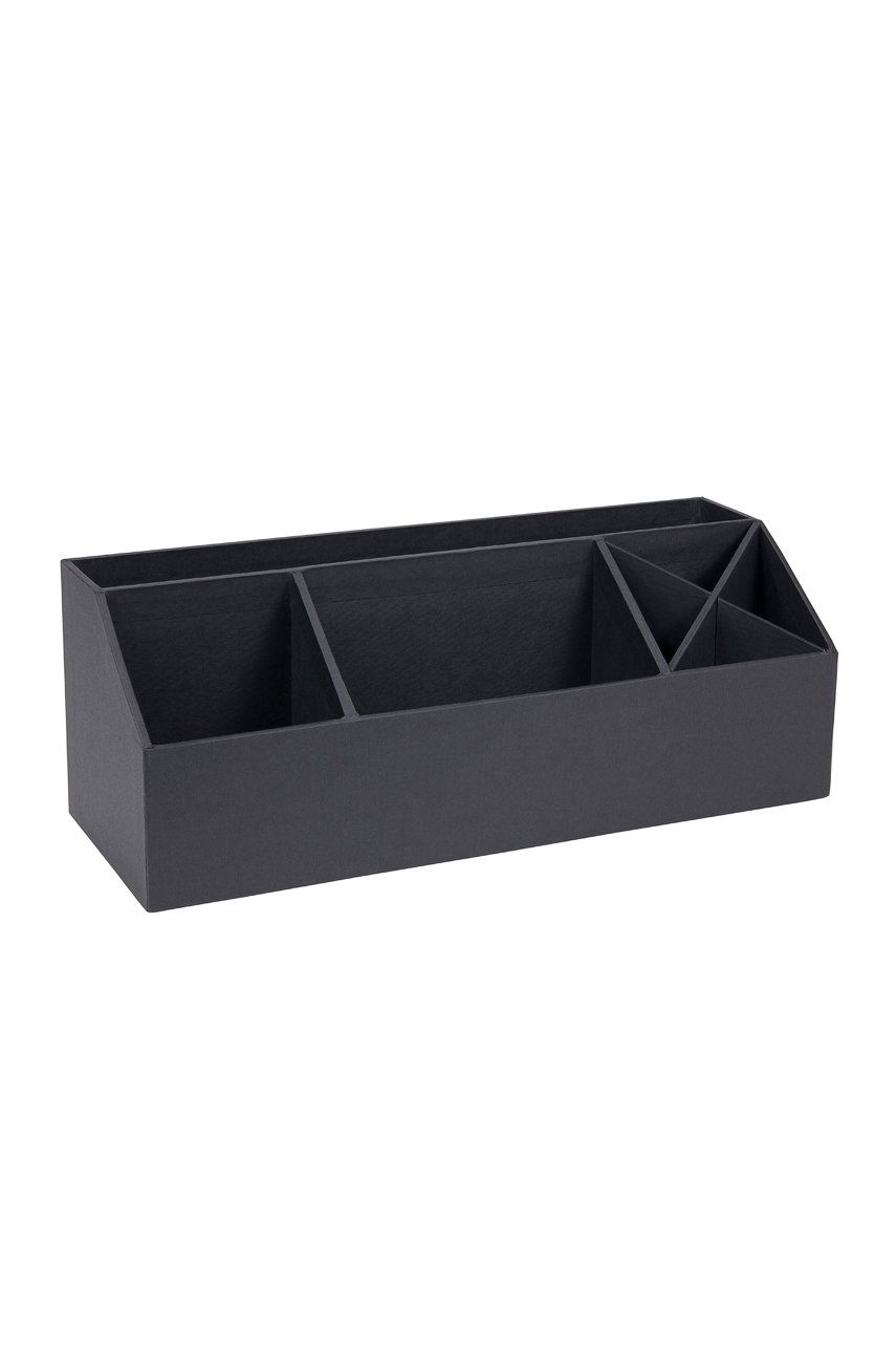 Bigso Box of Sweden - stolní organizér Elisa - šedá -  Dřevo