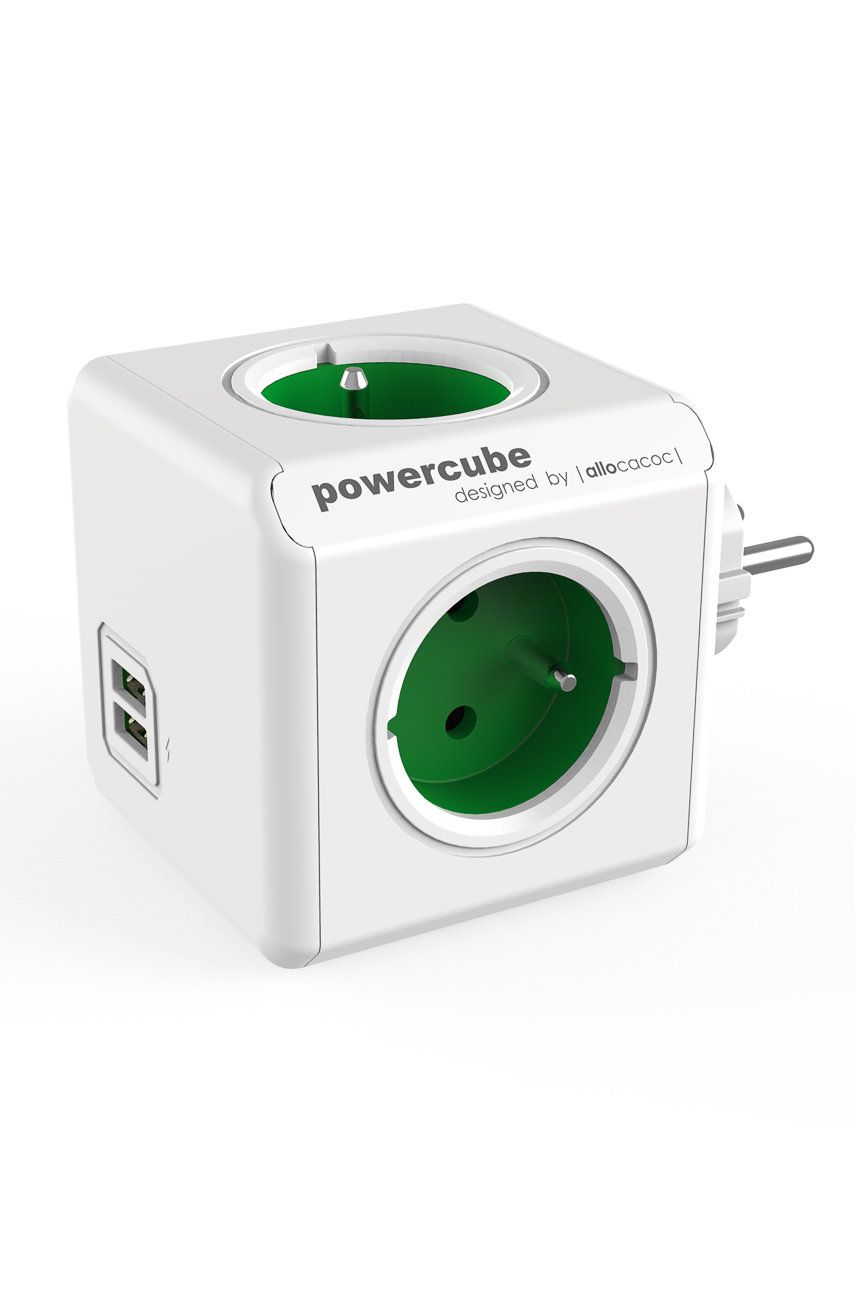 PowerCube Modulární rozbočka PowerCube Original USB GREEN - zelená -  Kov